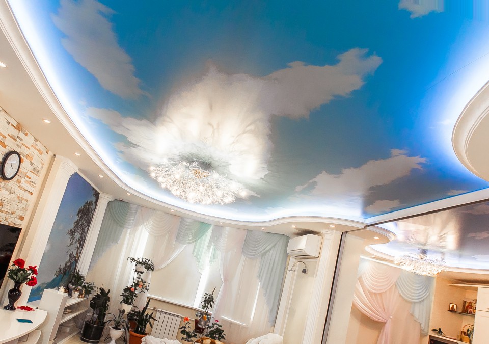 Заказать потолок с фотопечатью в г. Дмитриев